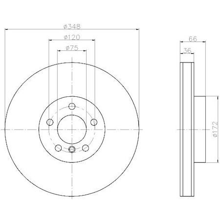 Pagid Brakes Brake Disc, 355119261 355119261
